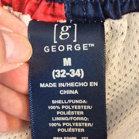 Trunks Surf & Swim Blue Fish Elastic Waist Size Medium - Picture 11 of 12